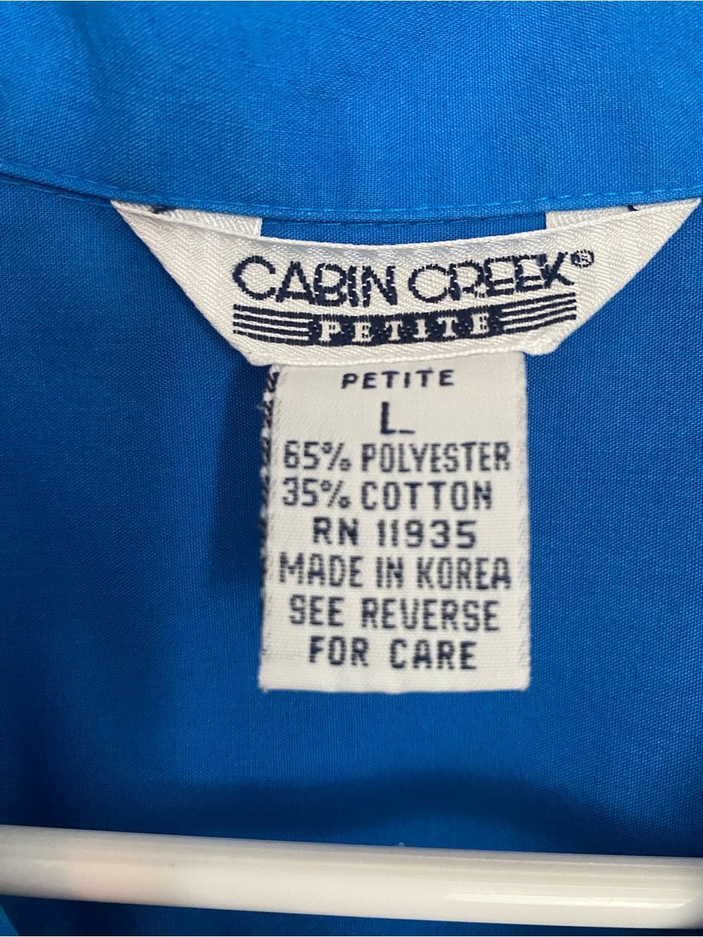 Vintage Cabin Creek Men's Bright Blue Button-Down Shirt